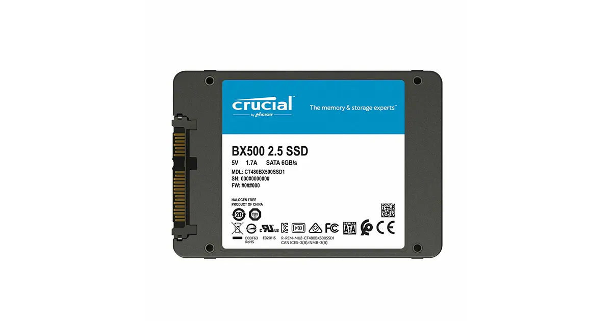 DISCO CRUCIAL SSD BX500 500GB SATA 2.5' CT500BX500SSD1