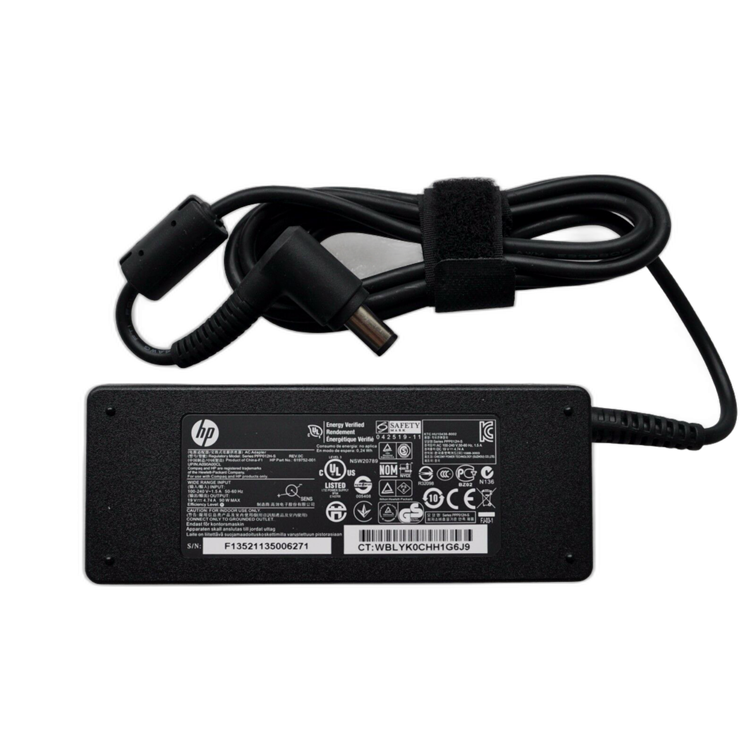 Cargador Original HP 90W 19.5V 4. 619752-001 1