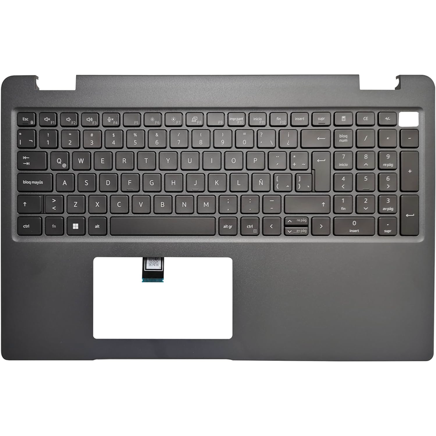 Teclado con Carcasa Dell Latitude 3540 Español sin Touchpad y Puerto SD DVR0W 1