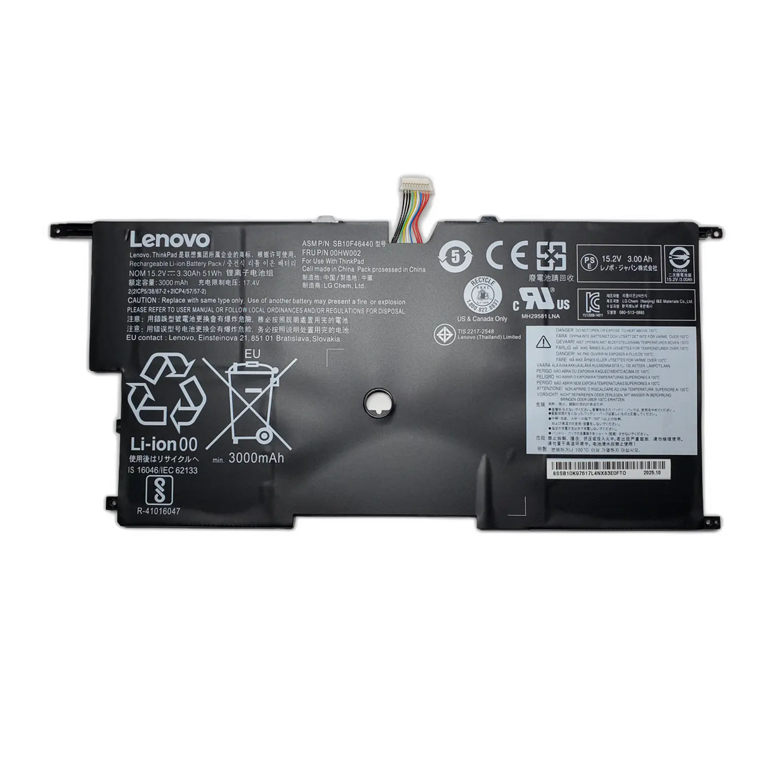 Bateria Original Thinkpad X1 Carbon Gen 2 45N1703 1