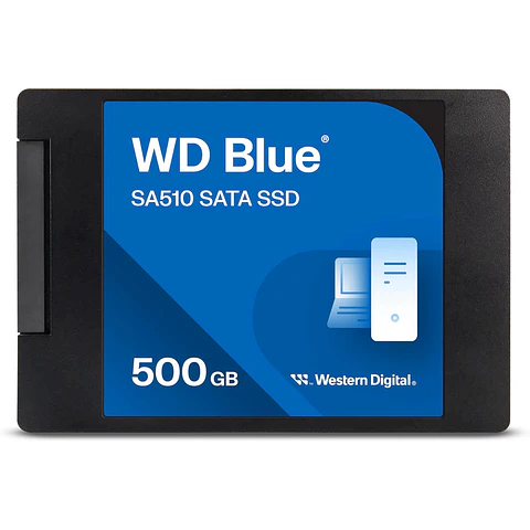 Unidad SSD SATA WD Blue SA510 2.5” 500GB  WDS500G3B0A-00AXR0