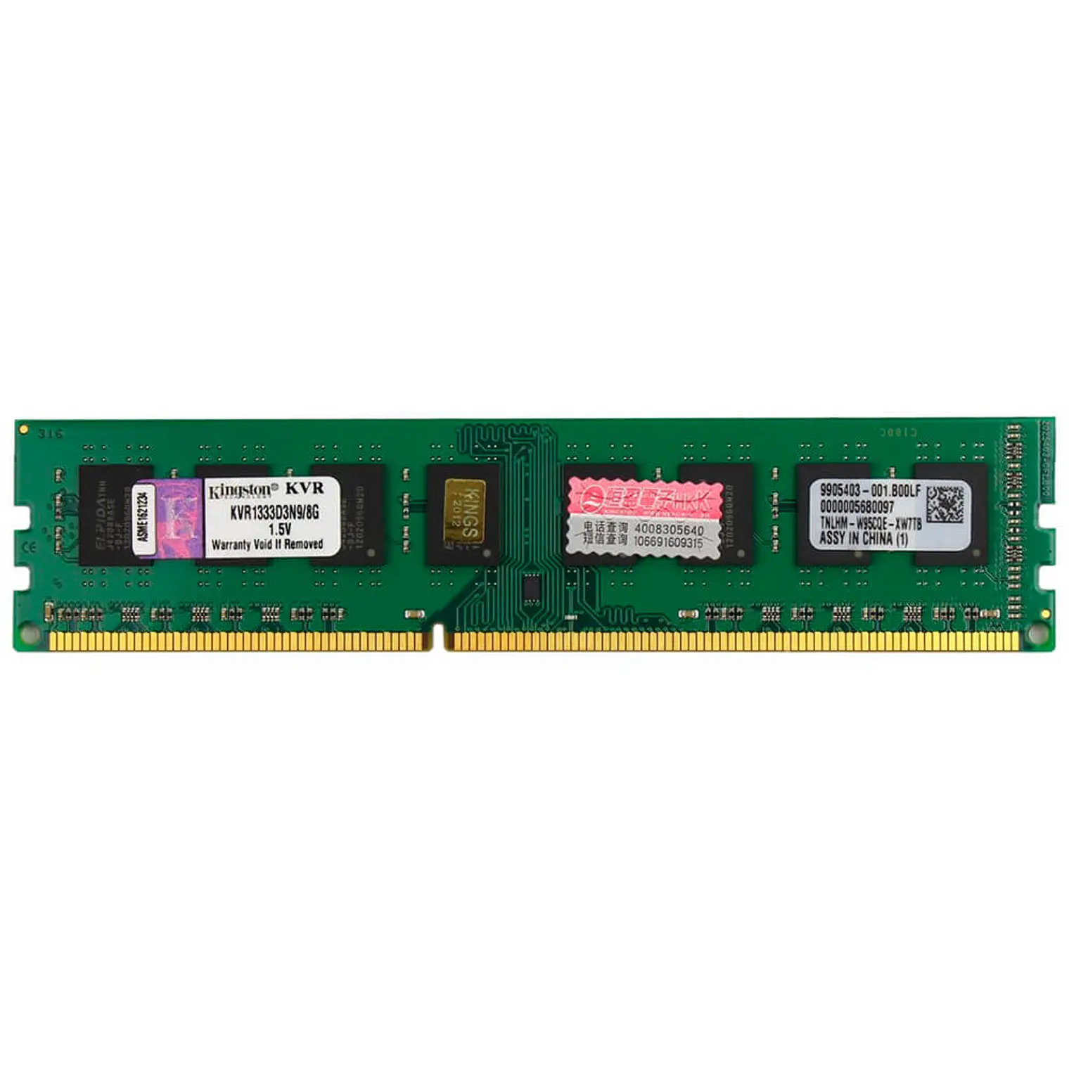 Memoria RAM Kingston DDR3 8GB 1333MHz PC KVR1333D3N9/8G 1