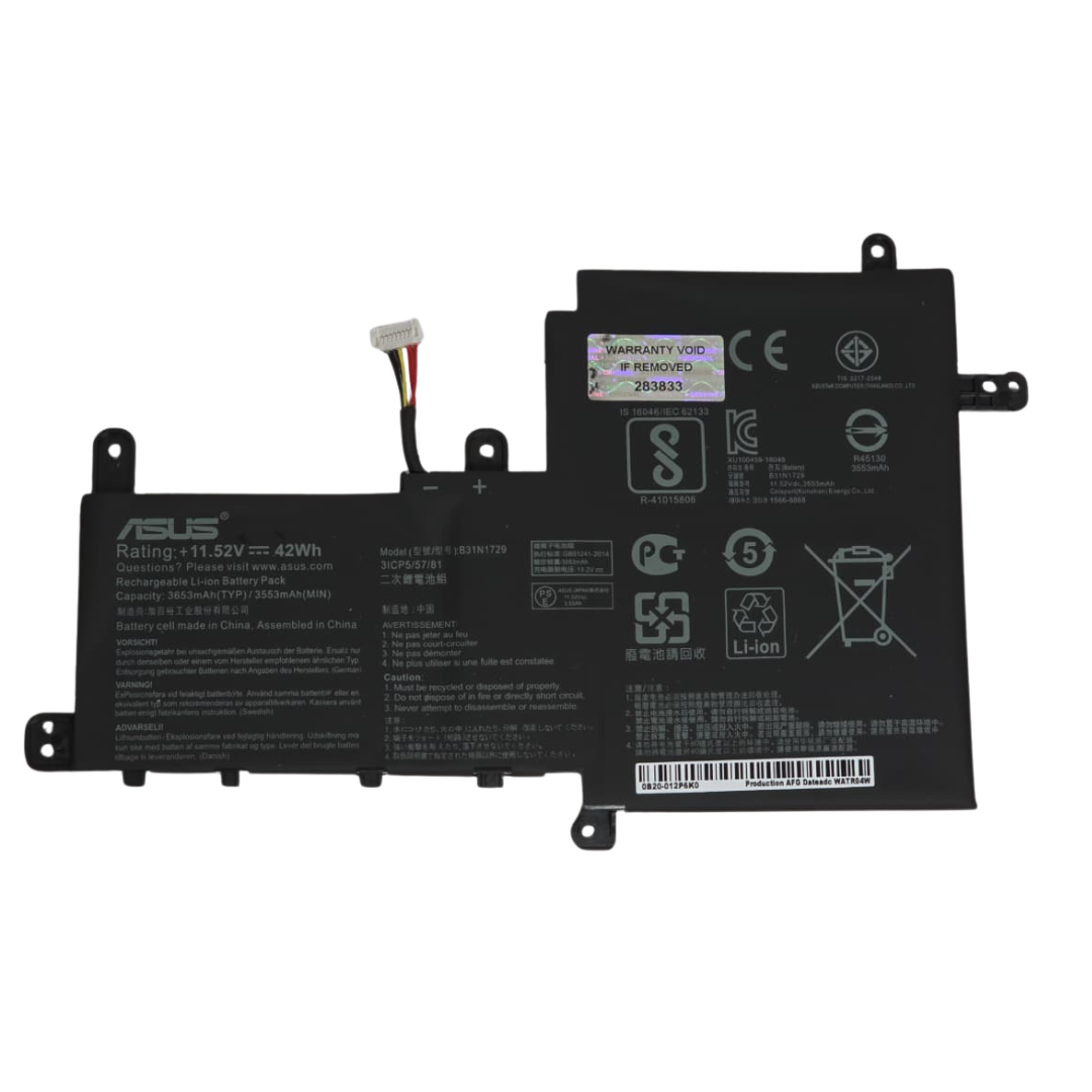 Bateria Asus Vivobook S15 S530Ua/Un S5300F S5300U S530Ua S530Un X530Fn 11.52V 42Wh B31N1729 1