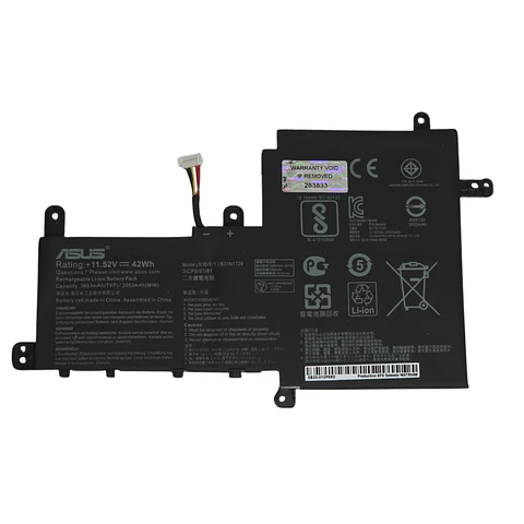 Bateria Asus Vivobook S15 S530Ua/Un S5300F S5300U S530Ua S530Un X530Fn 11.52V 42Wh B31N1729