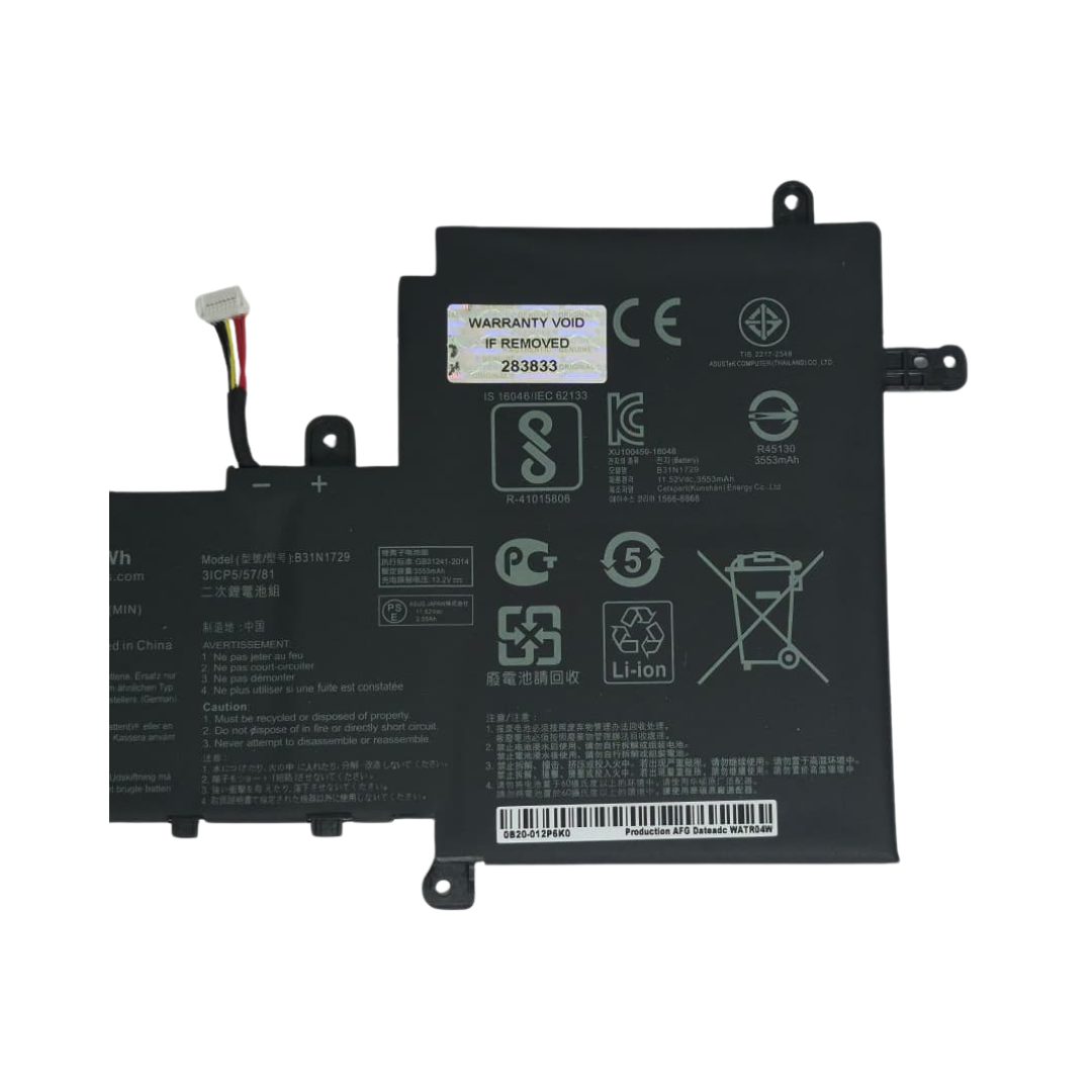 Bateria Asus Vivobook S15 S530Ua/Un S5300F S5300U S530Ua S530Un X530Fn 11.52V 42Wh B31N1729 2