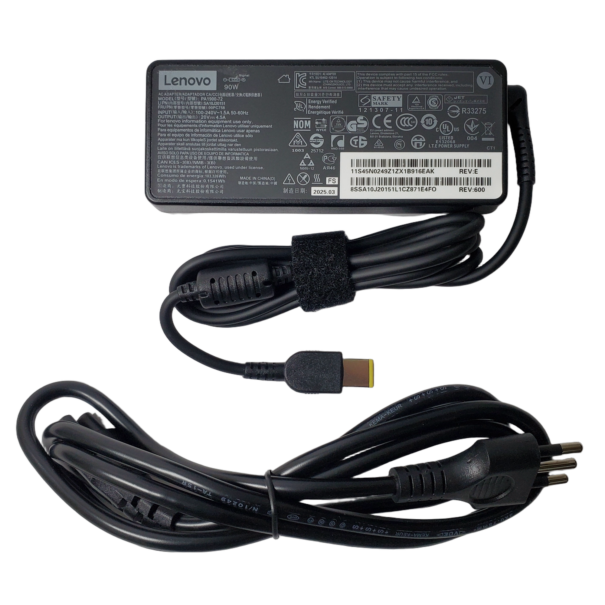 Cargador Lenovo 90W 20V  45N0235 1