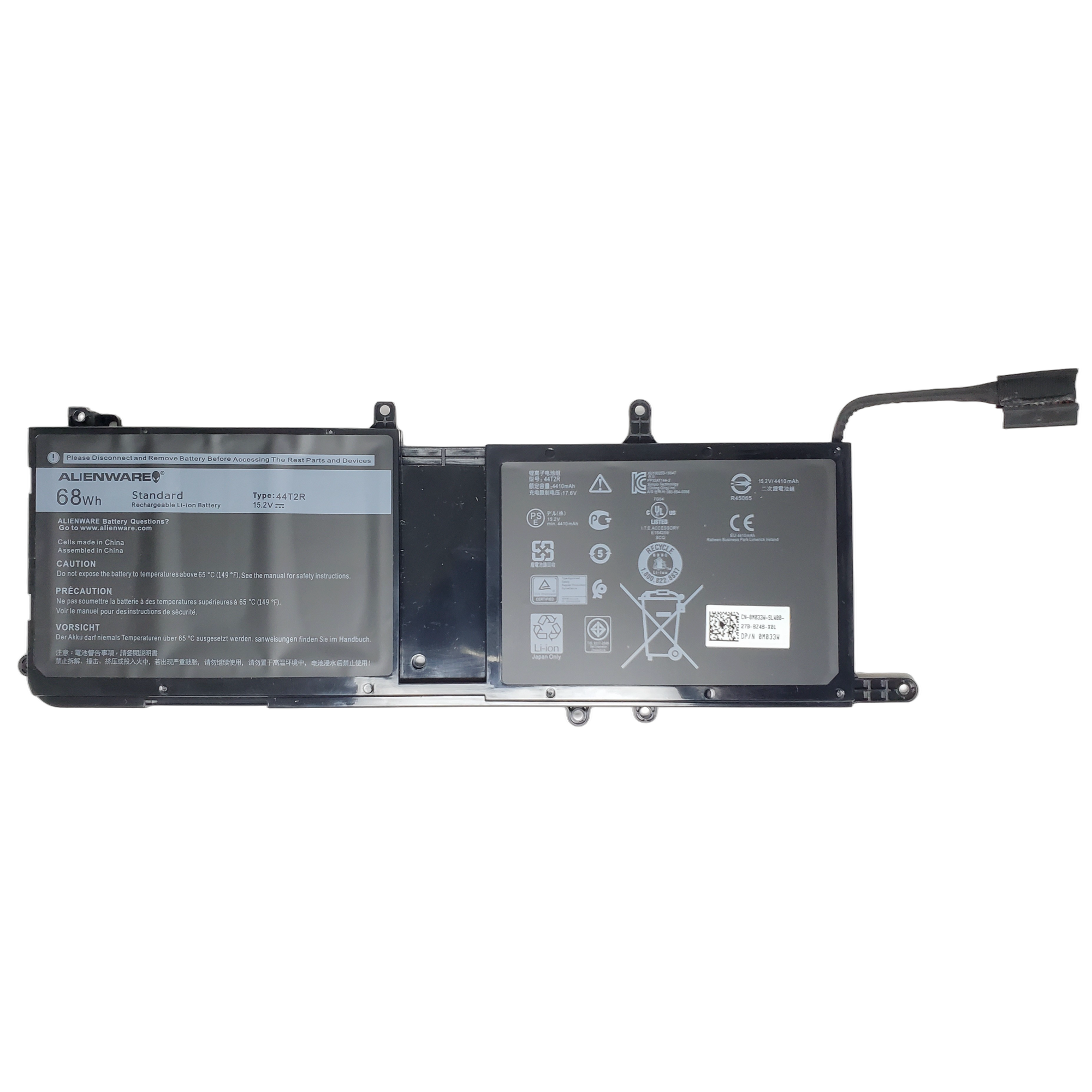 Batería para Dell Alienware 15 17 R3 R4 44t2r 68wh 9NJM1 1