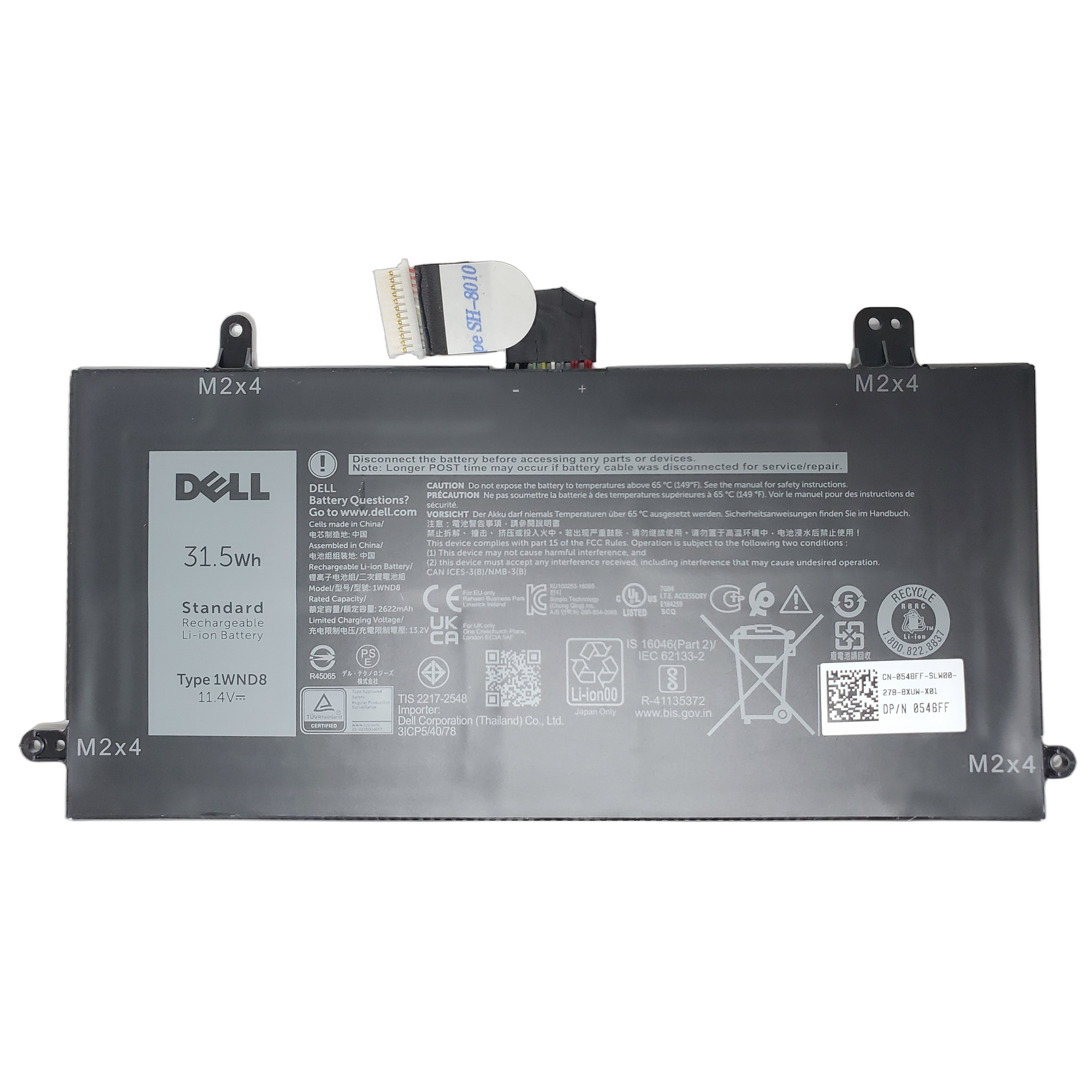 Bateria Dell Latitude 5285 5290 31.5wh 3 Celdas 1wnd8 Jt90p 1