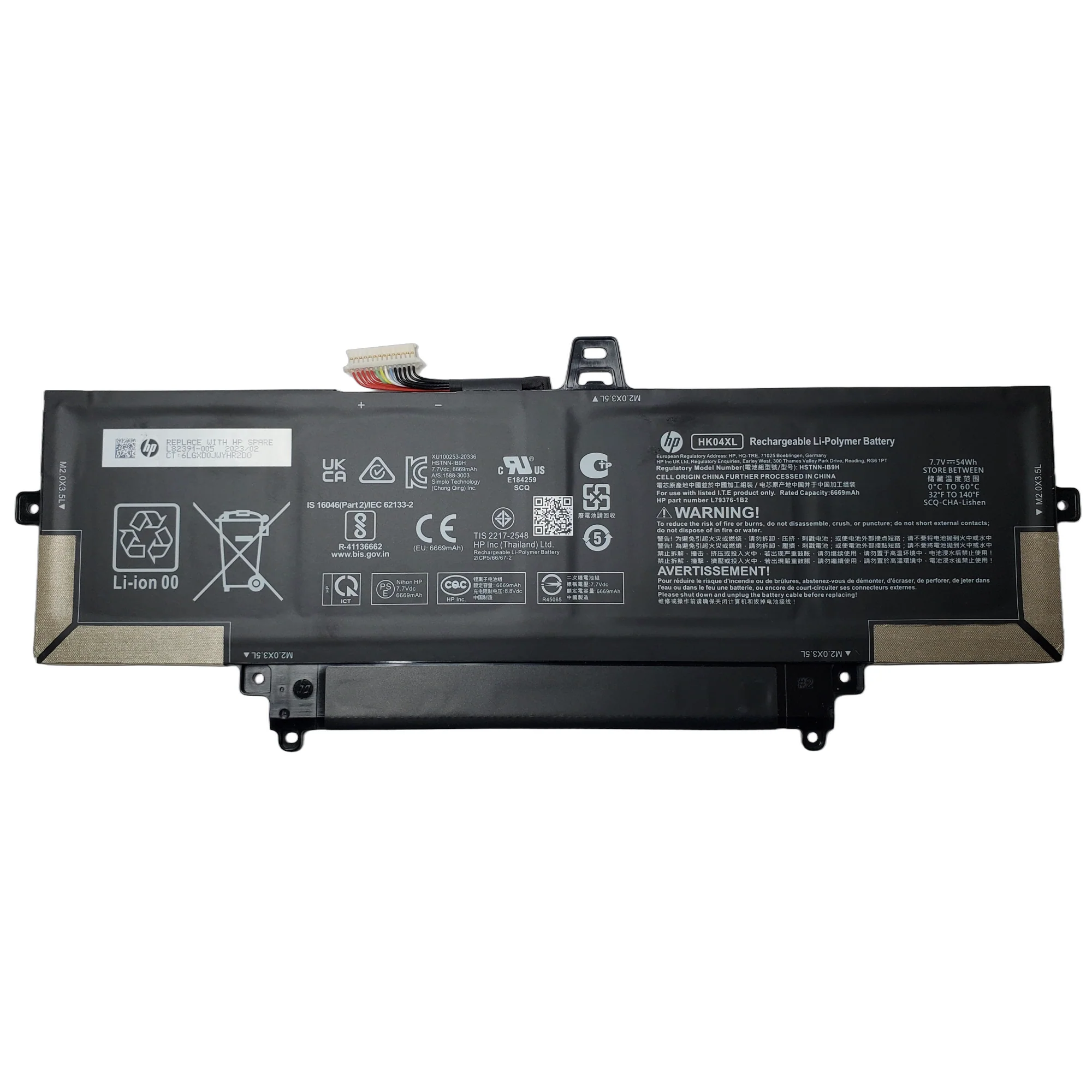 Bateria HP Elitebook X360 1030 1040 G7 G8 HK04XL 7.7V 54WH Series L84352-005 L82391-005 HSTNN-IB9H 1