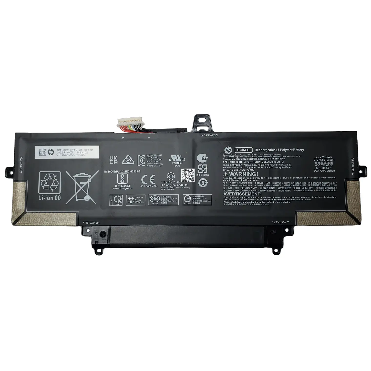 Bateria HP Elitebook X360 1030 1040 G7 G8 HK04XL 7.7V 54WH Series L84352-005 L82391-005 HSTNN-IB9H 1