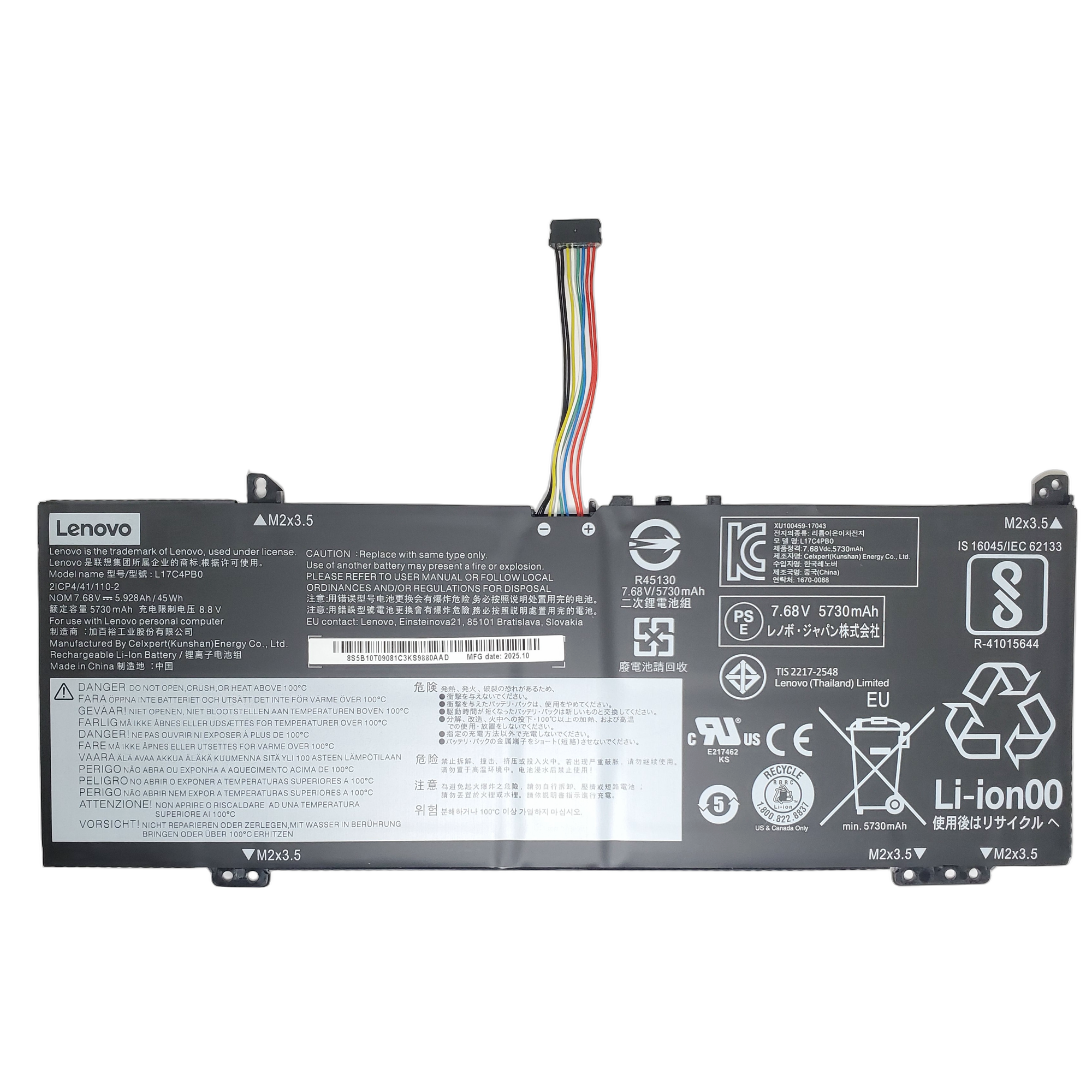 Batería Lenovo Ideapad L17M4PB0 1