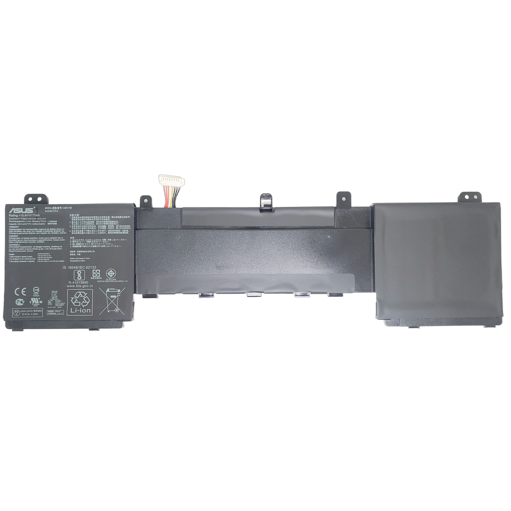 Bateria para Asus Zenbook Ux550Gd Ux550Gdx Ux550Ge Ux550Gex 15.4V 71Wh C42N1728 1