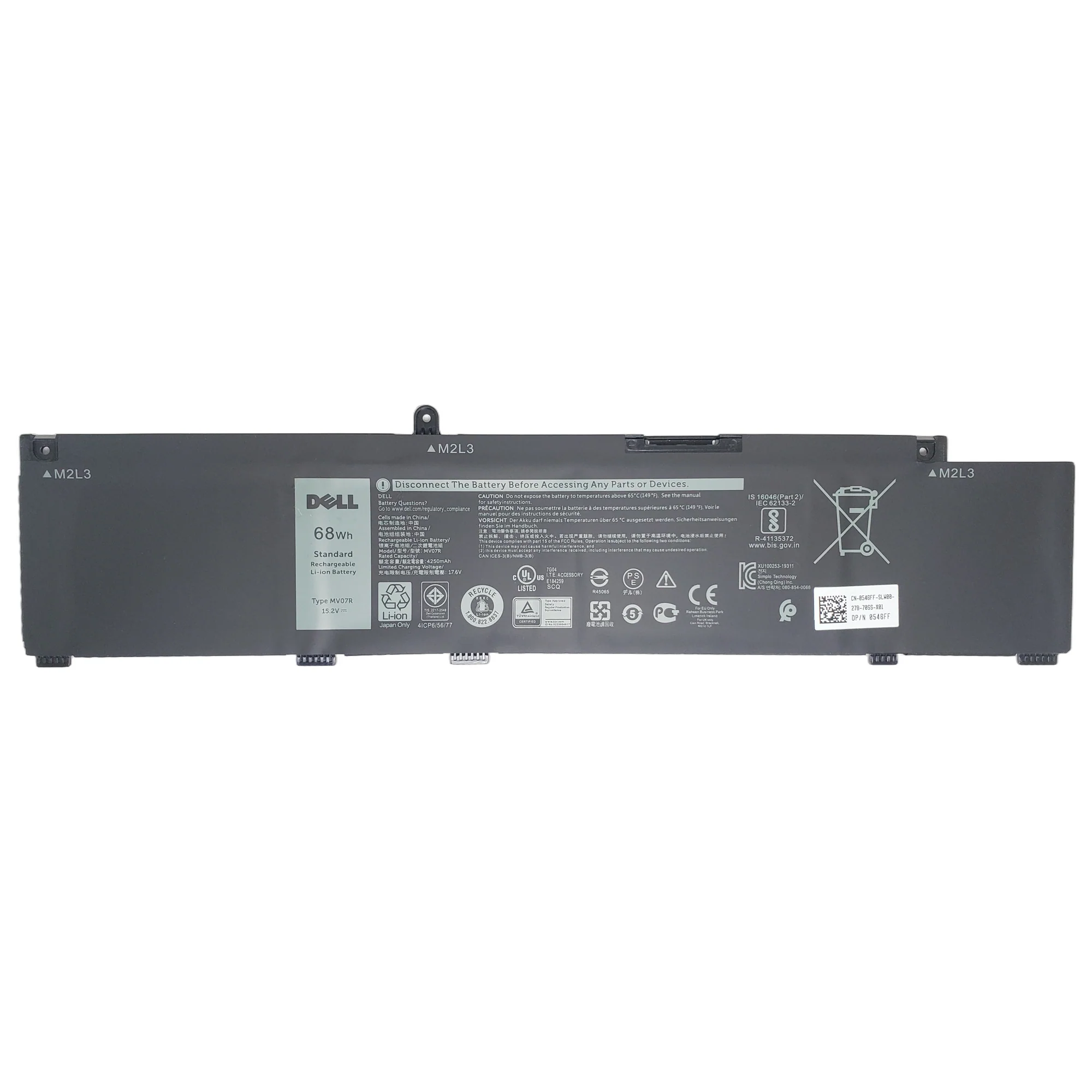 Bateria Original Dell G5 5000 68 Wh 15.2v 4 Celdas M4GWP TIPO B 1