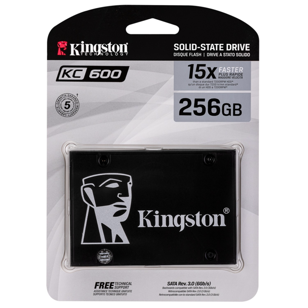 Unidad SSD Kingston 256GB KC600 SATA 3 SKC600/256G 1