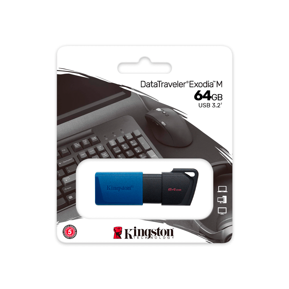 Pendrive Kingston Data Traveler Exodia M USB 3.2 Gen 1 64 GB DTXM/64GB 1