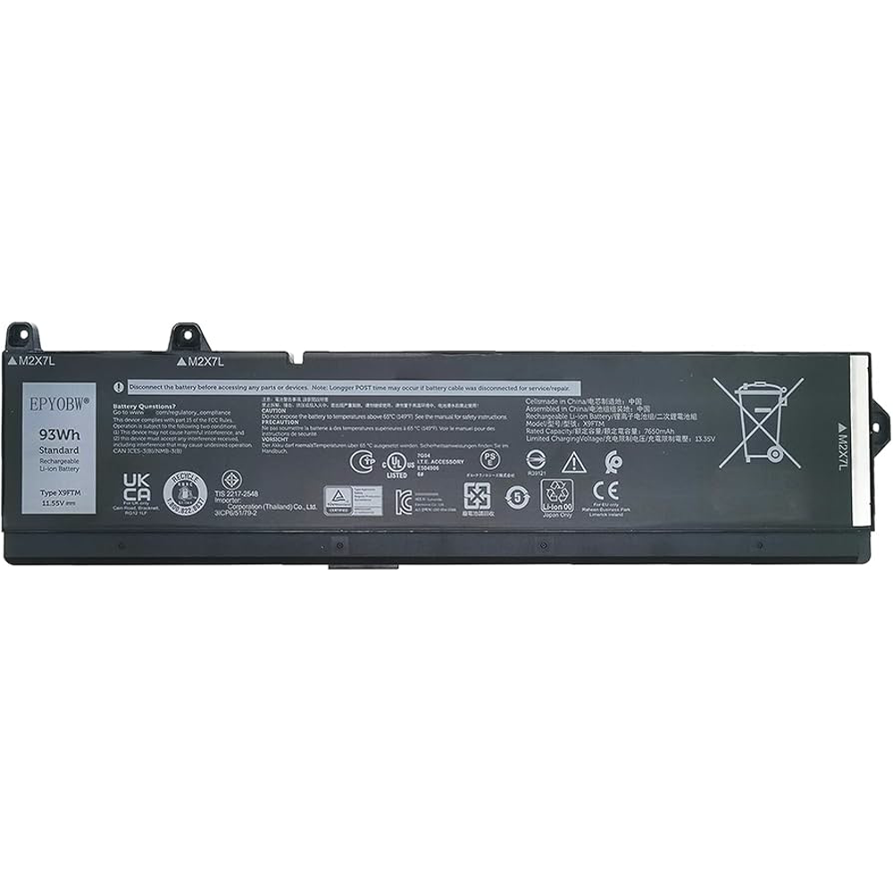 Bateria Dell Precision 7770 7670 6 Celdas 93 Wh X9Ftm 0X9Ftm 965V4 1