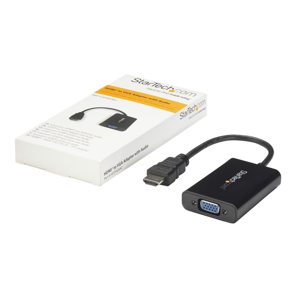 Adaptador Startech Externo Conversor HDMI A VGA Hd2Vgaa2 1