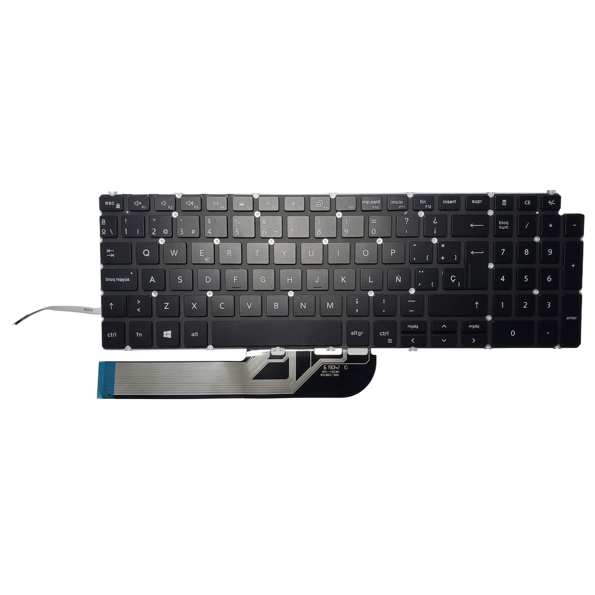 Teclado Dell Inspiron 5593 Retroiluminado Español Castellano P1D4K 6Rwc0 1