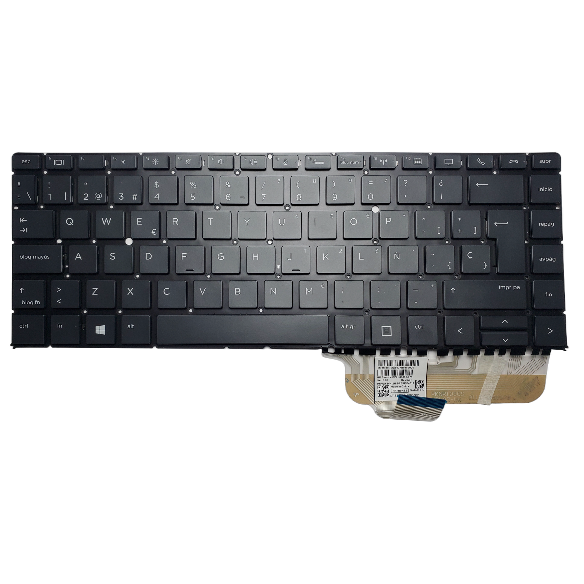 Teclado HP Elitebook 1040 G6 Retroiluminado Español Castellano L66881-161 1