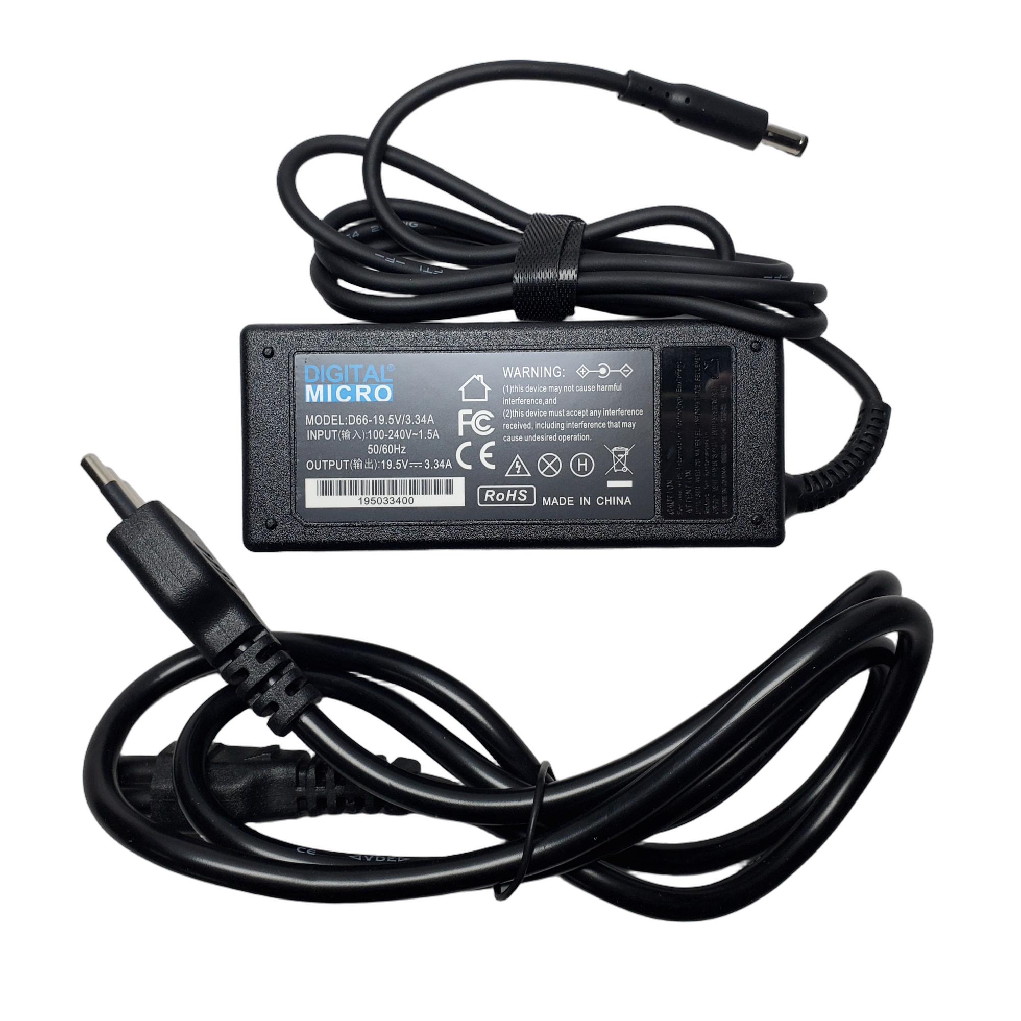 Cargador Alternativo Dell 65W 19V 3.34A Conector 4.5x3.0mm 1