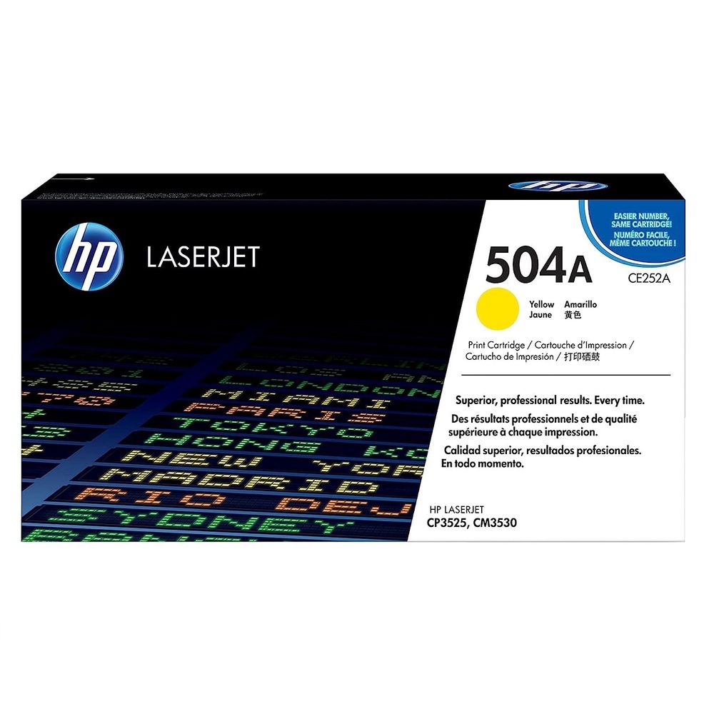 HP 504A Amarillo Laserjet Toner CE252A 1