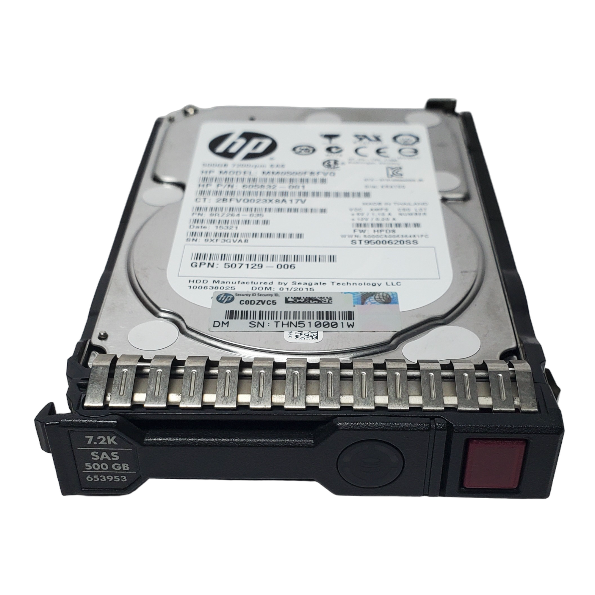 Disco Duro HP G8 G9 500GB 6G 7.2K 2.5 SAS 652745-B21 1