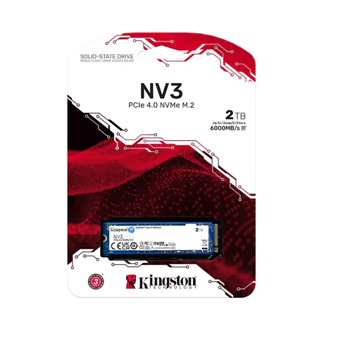 Unidad SSD Kingston 2TB NV3 PCI-e 4.0 NVMe M.2 2280 SNV3S/2000G