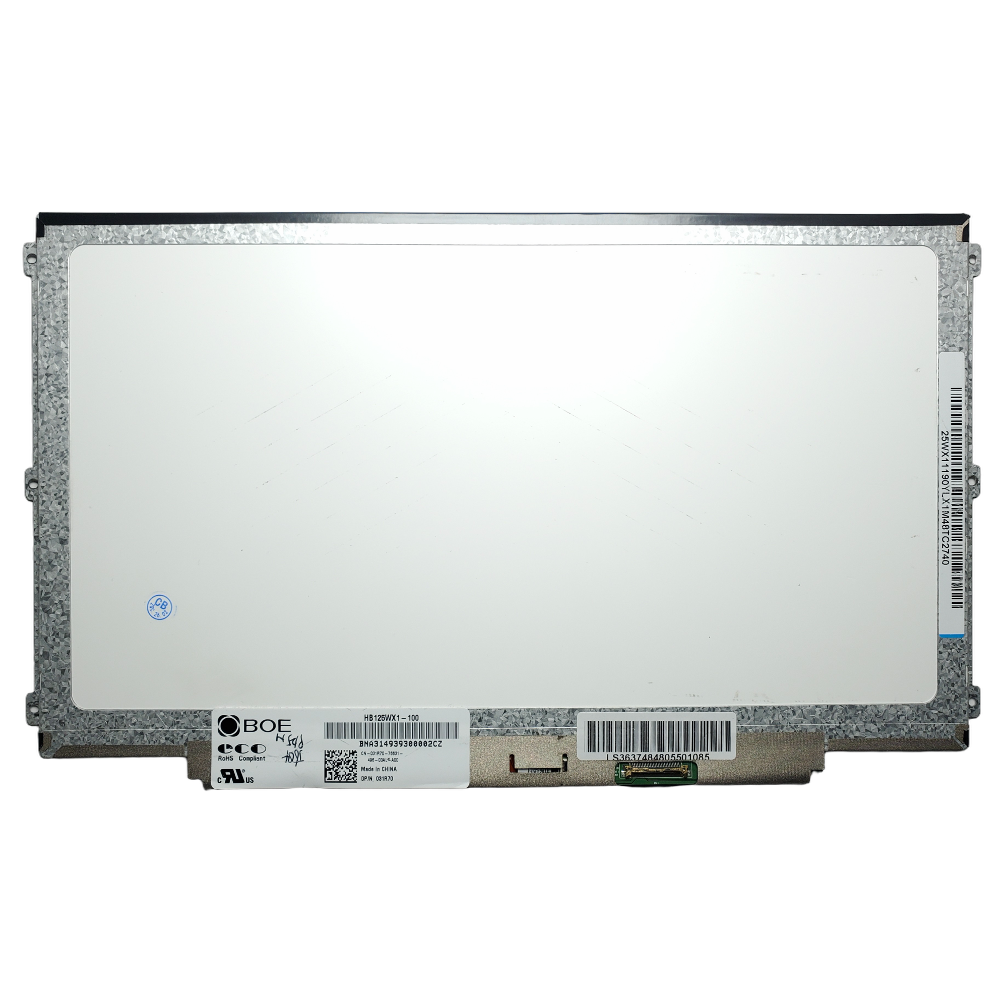 Pantalla Dell Latitude E7270 E5270 E7250 12.5 30 Pines a la Derecha 1366x768 con Brackets Izquierdo y Derecho V022P 1