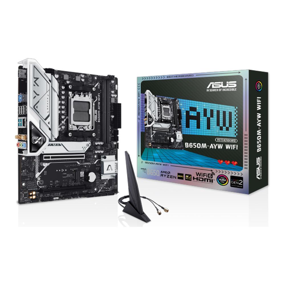 Placa Madre Asus B650M-AYW WIFI AM5 Micro-ATX DDR5 1