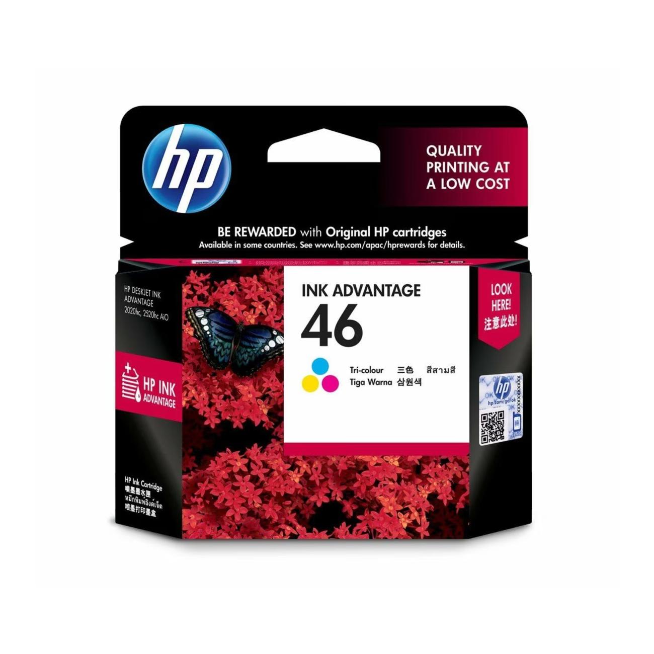 Tinta HP 46 Tri-color Ink Cartridge - CZ638AL 1