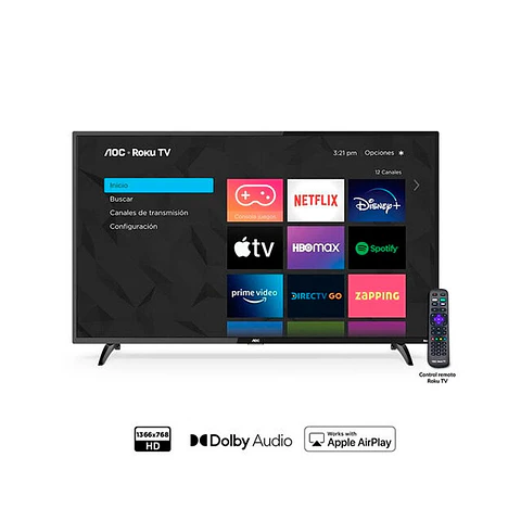 43S5195 AOC ROKU TV LED 43 FULL HD SMART TV
