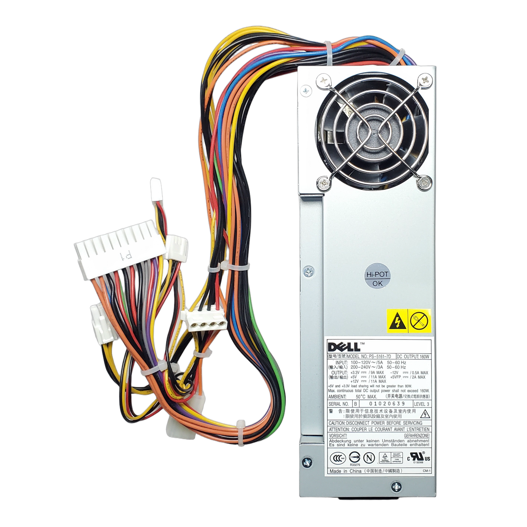 Fuente de Poder Reacondicionada Dell Optiplex GX260 GX270 P2721 0P2721 1