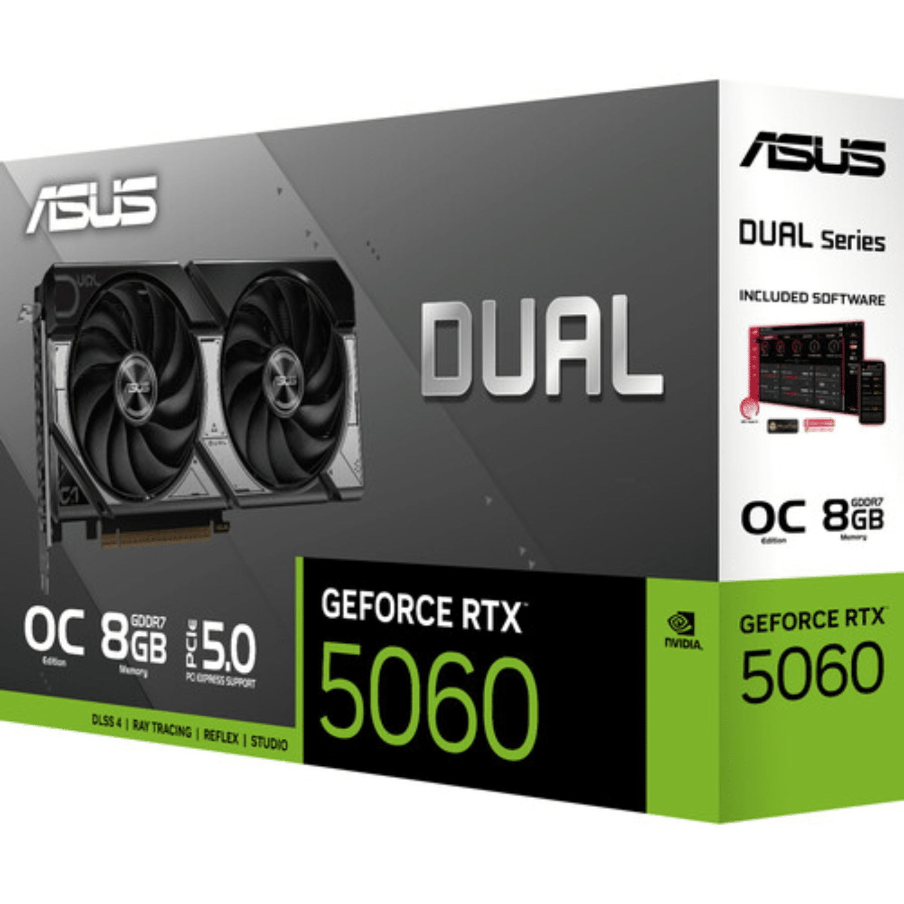 Tarjeta de Video Asus Dual RTX5060 O8G GDDR7 - 90YV0N12-M0AA00 1