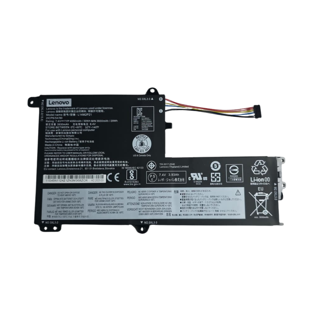 Bateria Lenovo Ideapad Yoga 510 520 Type A 7.6V 35Wh 2 Celdas L14L2P21 L15C2Pb1 1