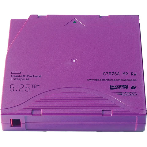 Cartucho de Cinta HP LTO-6 Ultrium 6.25TB RW Data - C7976A