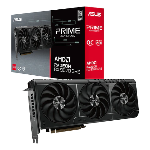 Tarjeta de Video Asus Prime Radeon RX9070GRE O 12G - PRIME-RX9070GRE-O12G