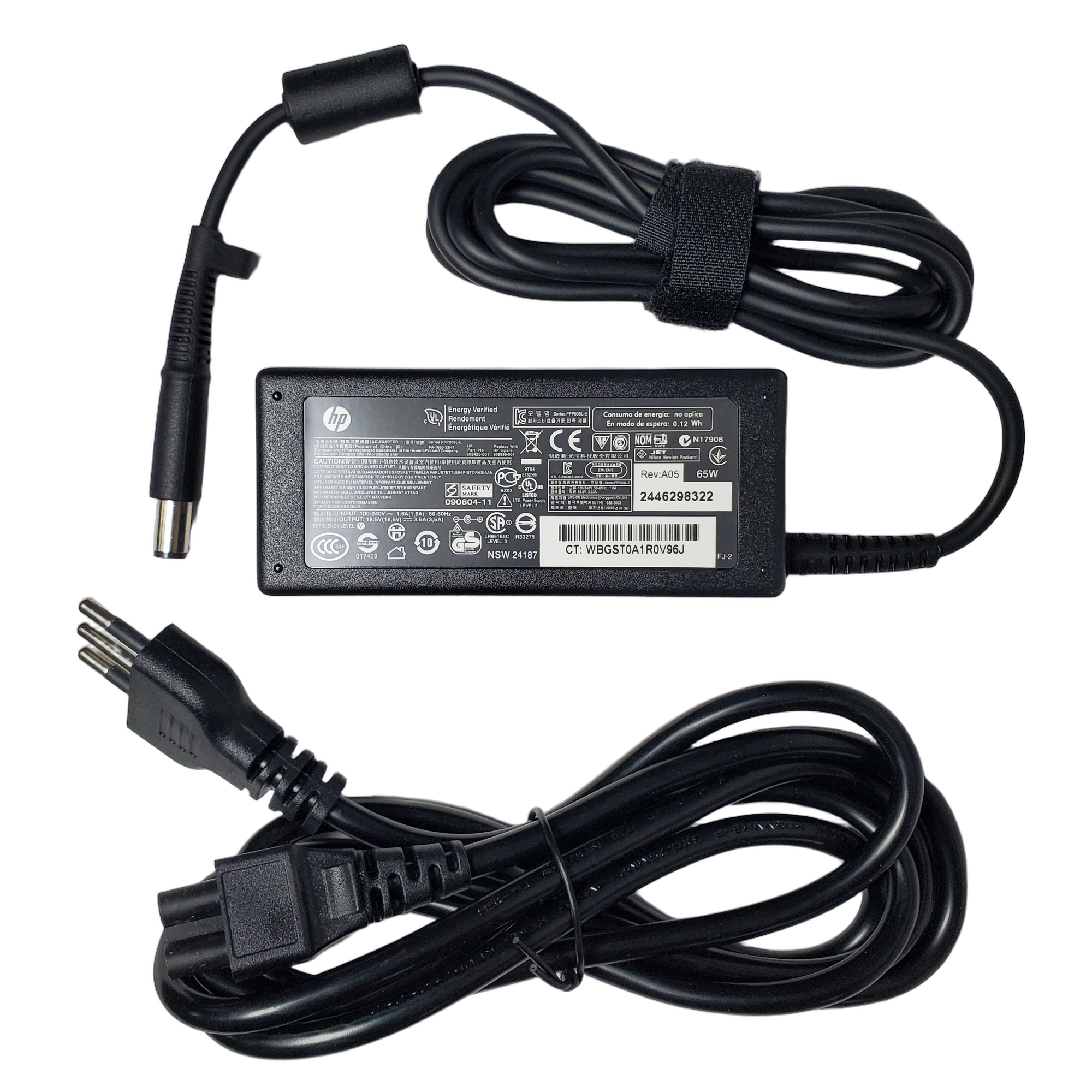 Cargador HP 18.5V 3.5A 65W Conector Pin Central 7.4x5.0mm 090604-11 1