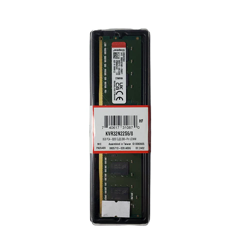 Memoria RAM Kingston 8GB 3200MT/s CL22 DIMM DDR4 KVR32N22S6/8