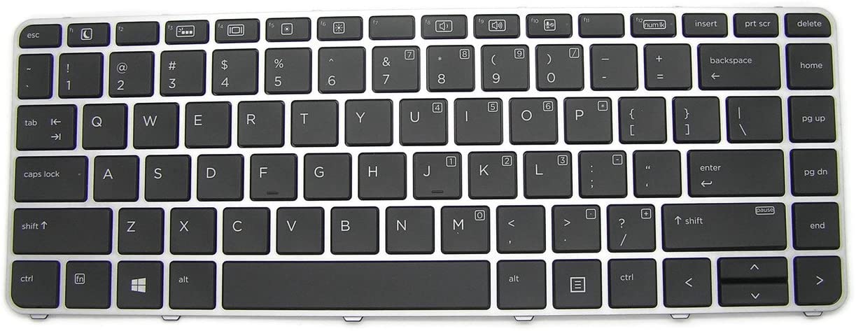 HP Teclado 1040 G3 Us Plateado 8 844423-001 1