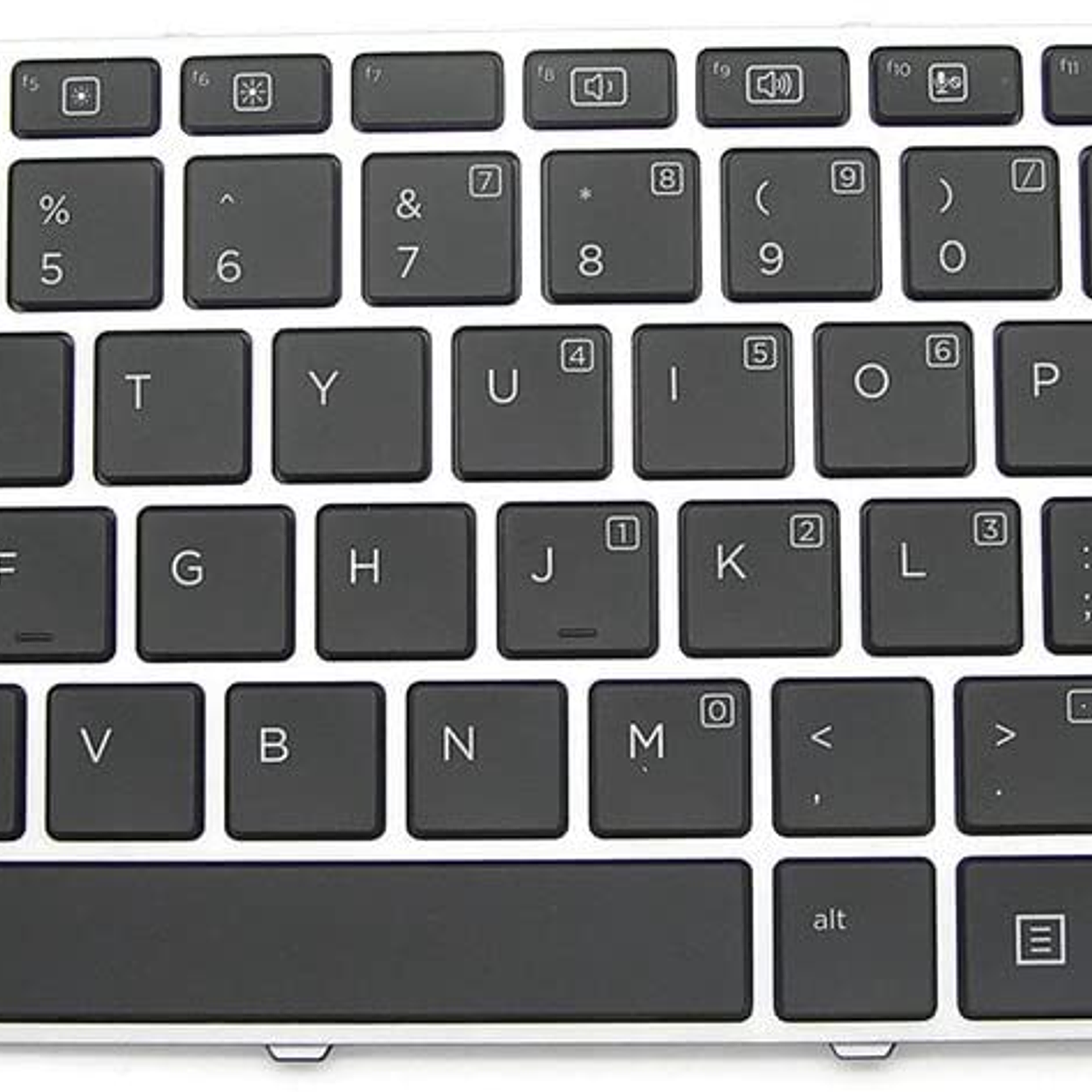 HP Teclado 1040 G3 Us Plateado 8 844423-001 1