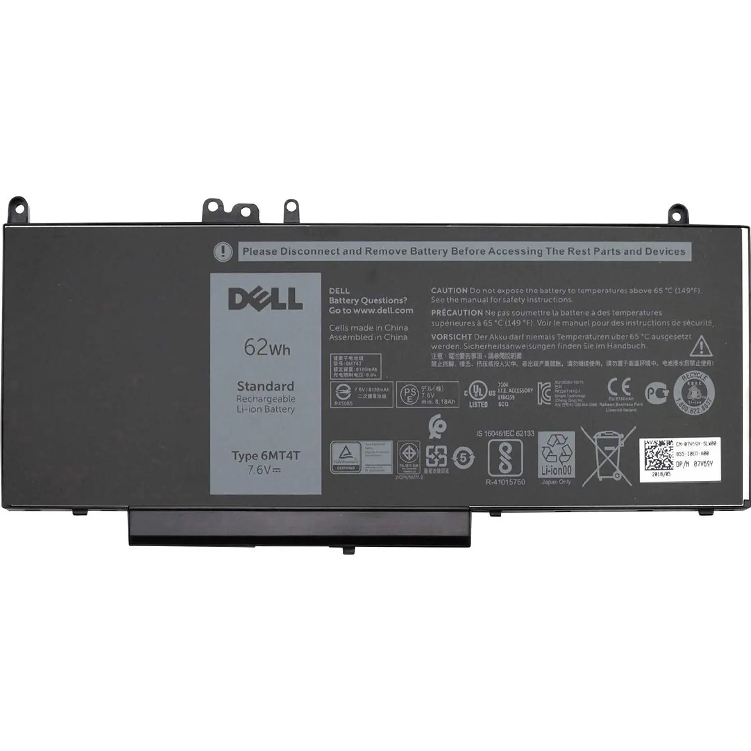 Bateria Original Dell E5470 64 Wh 6MT4T 1