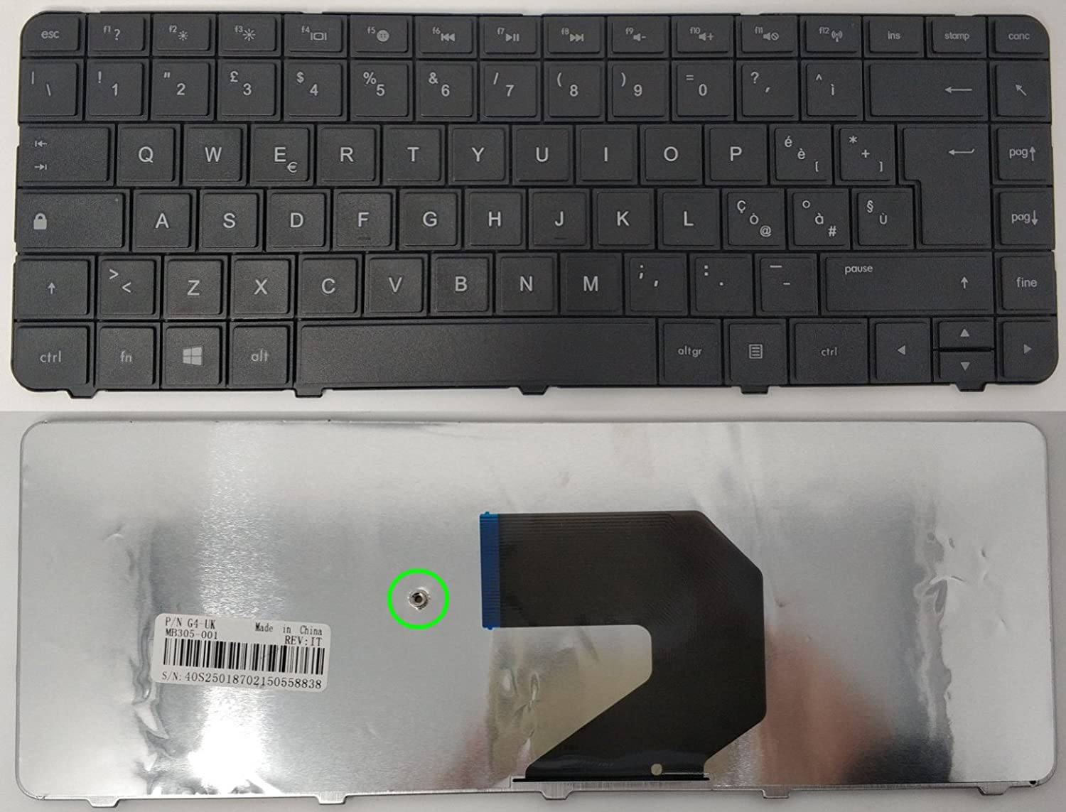 Keyboard Assembly (Latin America) 646125-161 1
