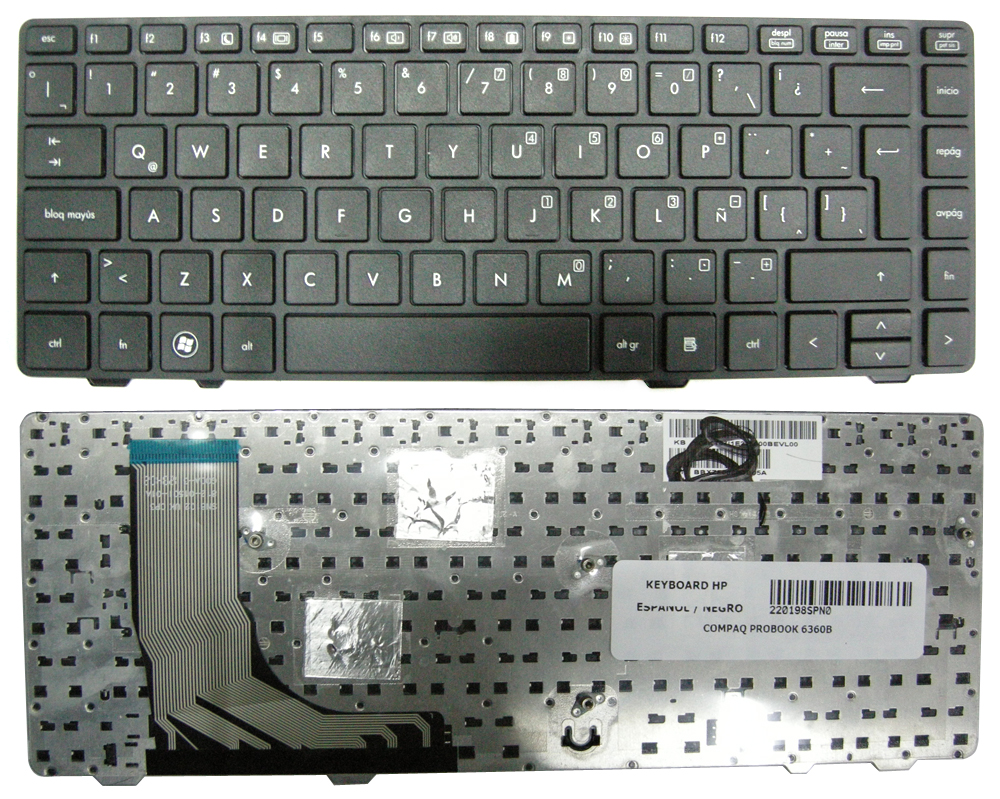 Teclado HP Probook 6360B Español  637045-161 1