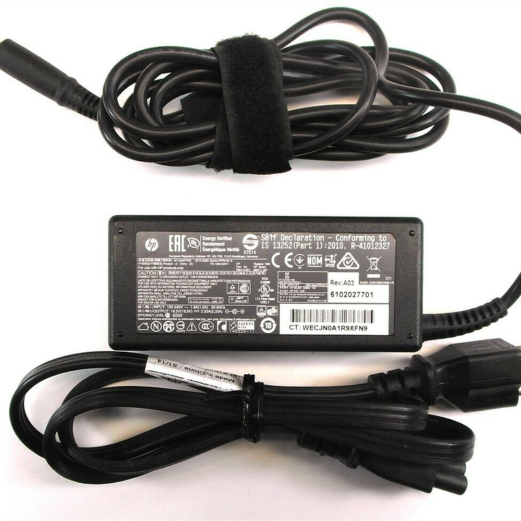 Cargador Original HP 65W 19.5V 3. 693711-001 1