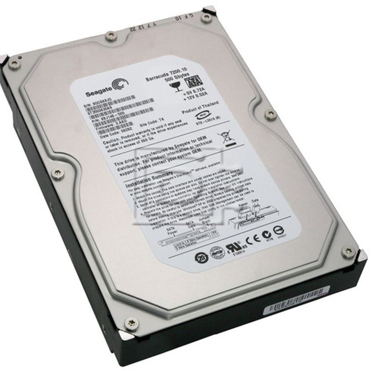 Barracuda 500Gb 7200 Rpm Sata-Ii  ST3500630AS 1