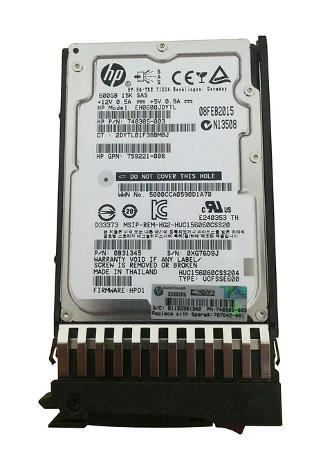 Msa2 600-Gb 12G 15K 2.5 Dpent Sas J9F42A