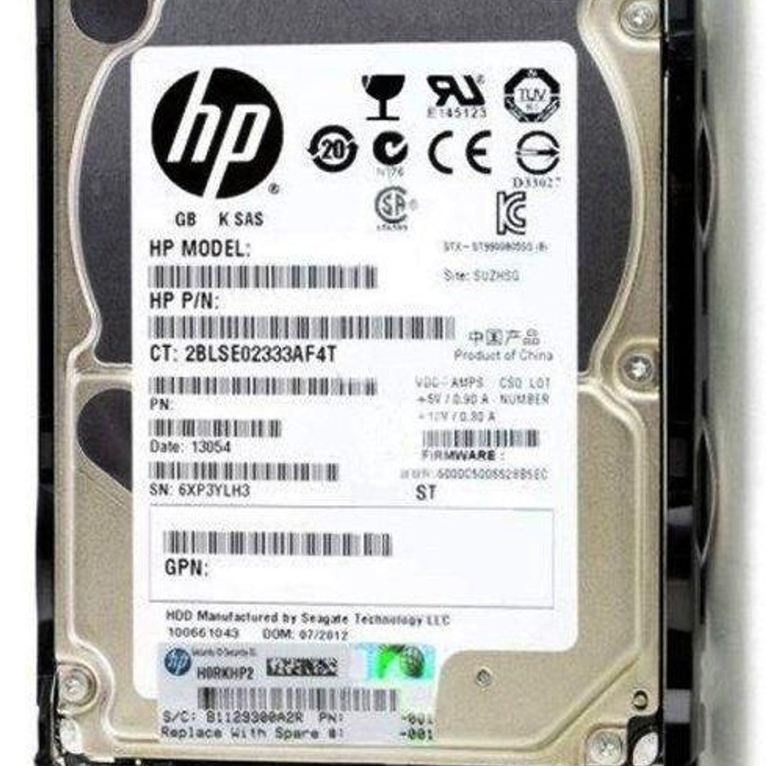 Disco Duro G8 G10 600Gb 12G 10K 2 872477-B21 1