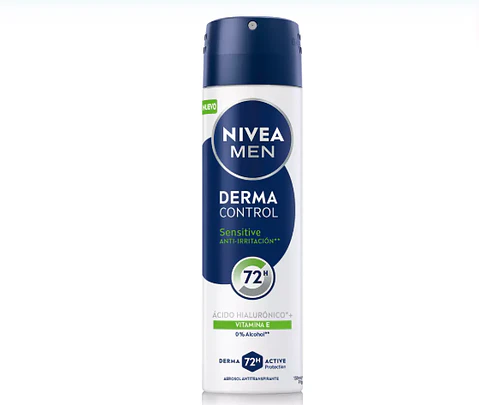 Nivea Men Desodorante Derma Control Sensitive Spray 150ml