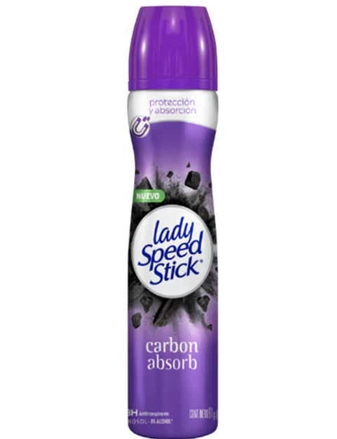 Lady Speed Stick Desodorante Spray Carbón Activado