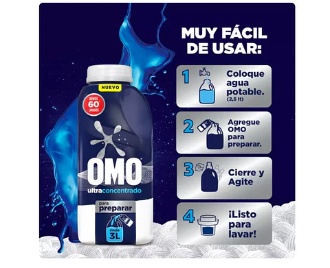 Omo Detergente Líquido para Diluir 500 ml